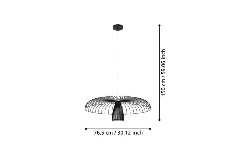 Takpendel Eglo Champerico Svart - Belysning - Lampor & belysning inomhus - Fönsterlampa