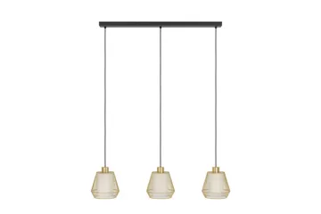 Takpendel Eglo Ciudadela med 3 Lampor - Mässing/Vit/Svart - Belysning - Lampor & belysning inomhus - Fönsterlampa