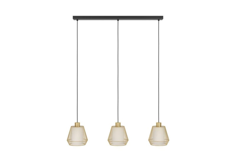 Takpendel Eglo Ciudadela med 3 Lampor - Mässing/Vit/Svart - Belysning - Lampor & belysning inomhus - Fönsterlampa