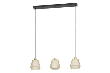 Takpendel Eglo Ciudadela med 3 Lampor - Mässing/Vit/Svart - Belysning - Lampor & belysning inomhus - Fönsterlampa