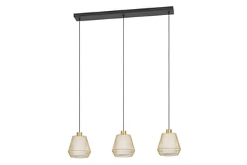 Takpendel Eglo Ciudadela med 3 Lampor - Mässing/Vit/Svart - Belysning - Lampor & belysning inomhus - Fönsterlampa