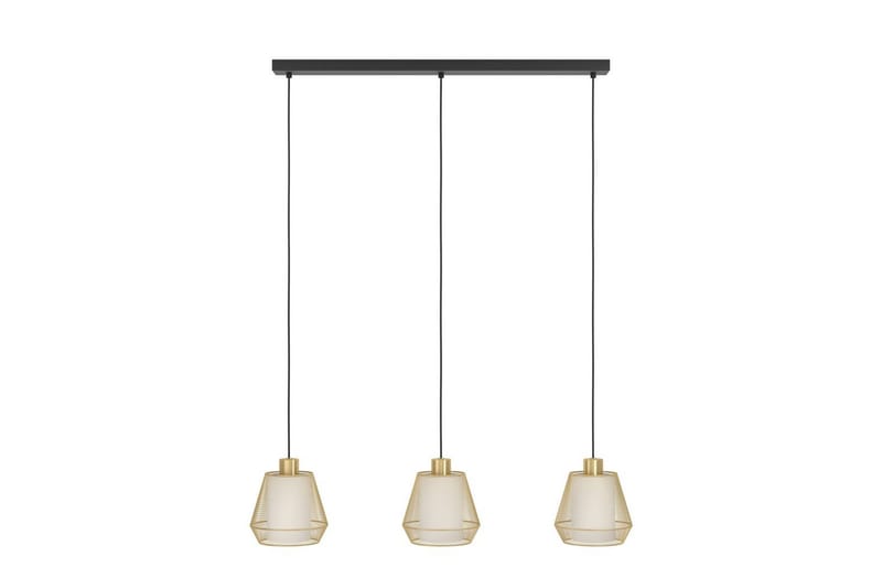 Takpendel Eglo Ciudadela med 3 Lampor - Mässing/Vit/Svart - Belysning - Lampor & belysning inomhus - Fönsterlampa