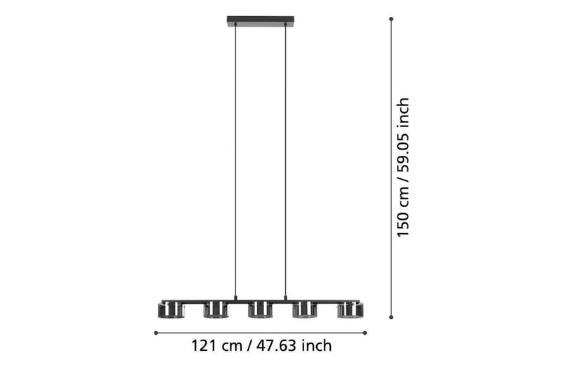 Takpendel Eglo Copillos Svart/Transparent med 5 Lampor - Belysning - Lampor & belysning inomhus - Fönsterlampa