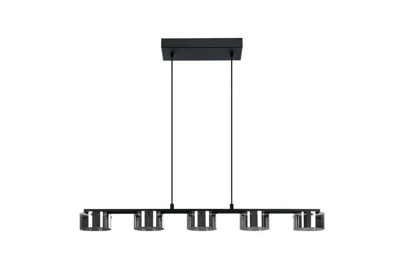 Takpendel Eglo Copillos Svart/Transparent med 5 Lampor