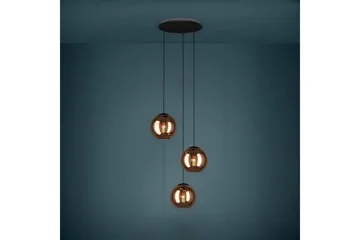 Takpendel Eglo Cordoba Rondell Svart/Koppar med 3 Lampor - Belysning - Lampor & belysning inomhus - Fönsterlampa