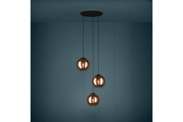 Takpendel Eglo Cordoba Rondell Svart/Koppar med 3 Lampor - Belysning - Lampor & belysning inomhus - Fönsterlampa
