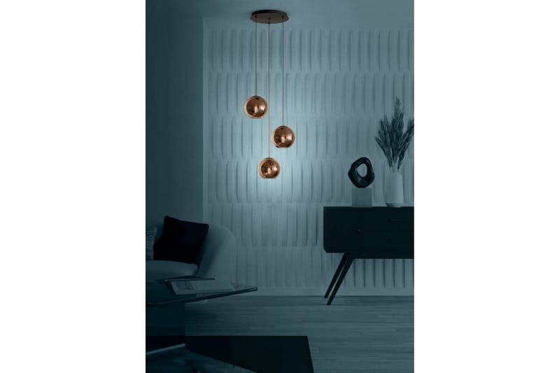Takpendel Eglo Cordoba Rondell Svart/Koppar med 3 Lampor - Belysning - Lampor & belysning inomhus - Fönsterlampa