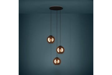 Takpendel Eglo Cordoba Rondell Svart/Koppar med 3 Lampor - Belysning - Lampor & belysning inomhus - Fönsterlampa