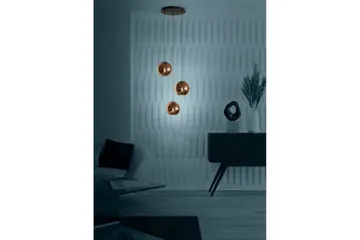 Takpendel Eglo Cordoba Rondell Svart/Koppar med 3 Lampor - Belysning - Lampor & belysning inomhus - Fönsterlampa