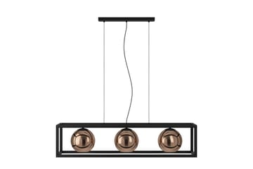 Takpendel Eglo Cordoba Svart/Koppar Ram med 3 Lampor - Belysning - Lampor & belysning inomhus - Fönsterlampa