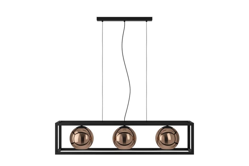 Takpendel Eglo Cordoba Svart/Koppar Ram med 3 Lampor - Belysning - Lampor & belysning inomhus - Fönsterlampa