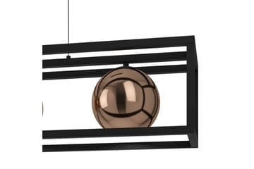 Takpendel Eglo Cordoba Svart/Koppar Ram med 3 Lampor - Belysning - Lampor & belysning inomhus - Fönsterlampa