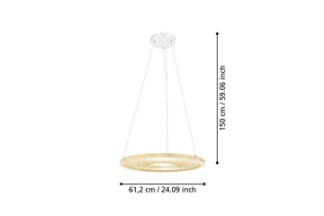 Takpendel Eglo Dehesa Rondell Vit/Natur - Belysning - Lampor & belysning inomhus - Fönsterlampa