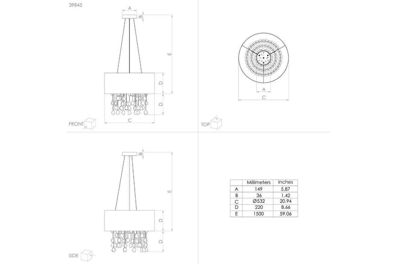 Takpendel Eglo Escuela Svart - Belysning - Lampor & belysning inomhus - Fönsterlampa
