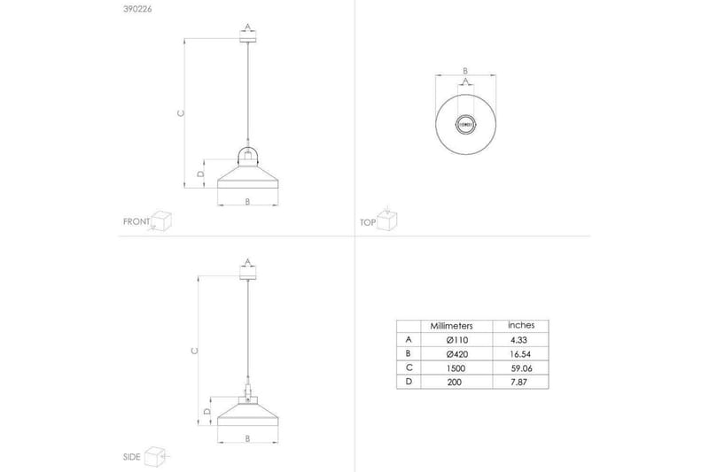 Takpendel Eglo Estepona Grå - Belysning - Lampor & belysning inomhus - Fönsterlampa