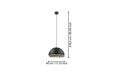 Takpendel Eglo Gaetano 2 Svart/Guld Kristall - Belysning - Lampor & belysning inomhus - Fönsterlampa