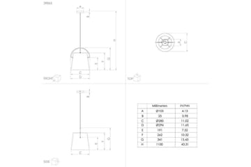Takpendel Eglo Granadillos Svart - Belysning - Lampor & belysning inomhus - Fönsterlampa