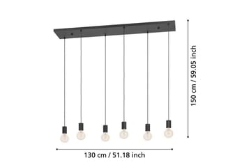 Takpendel Eglo Huebro Svart med 6 Lampor - Belysning - Lampor & belysning inomhus - Fönsterlampa