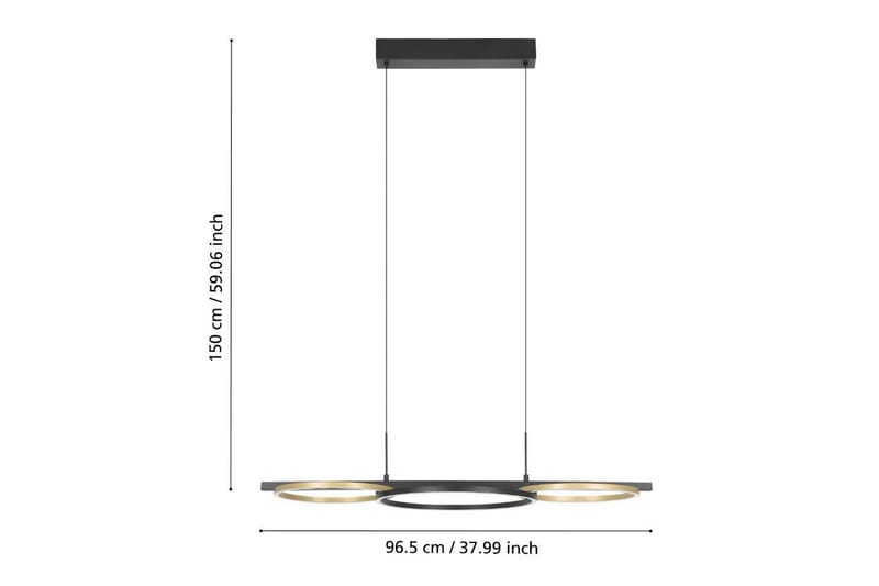 Takpendel Eglo Lanacera Svart/Guld - Belysning - Lampor & belysning inomhus - Fönsterlampa