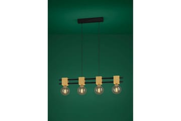 Takpendel Eglo Levantara Svart/Trä med 4 Lampor - Belysning - Lampor & belysning inomhus - Fönsterlampa