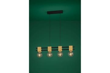 Takpendel Eglo Levantara Svart/Trä med 4 Lampor - Belysning - Lampor & belysning inomhus - Fönsterlampa