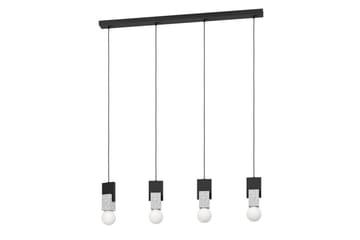 Takpendel Eglo Lobatia med 4 Lampor - Svart/Grå/Vit - Belysning - Lampor & belysning inomhus - Fönsterlampa