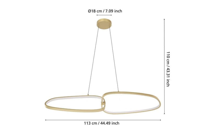 Takpendel Eglo Lodosa Mässing - Belysning - Lampor & belysning inomhus - Fönsterlampa