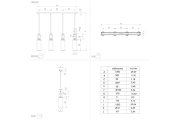 Takpendel Eglo Majana Opalvit/Krom med 3 Lampor - Belysning - Lampor & belysning inomhus - Fönsterlampa