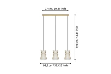 Takpendel Eglo Maseta med 3 Lampor Guldfärgad Vit - Vit/Guld - Belysning - Lampor & belysning inomhus - Fönsterlampa