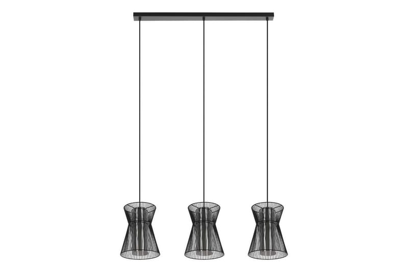 Takpendel Eglo Maseta med 3 Lampor Svart Svart-Transparent - Svart - Belysning - Lampor & belysning inomhus - Fönsterlampa
