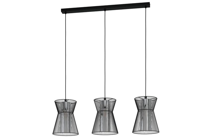 Takpendel Eglo Maseta med 3 Lampor Svart Svart-Transparent, Svart