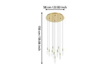Takpendel Eglo Mirador Mässing/Guld med 10 Lampor - Belysning - Lampor & belysning inomhus - Fönsterlampa