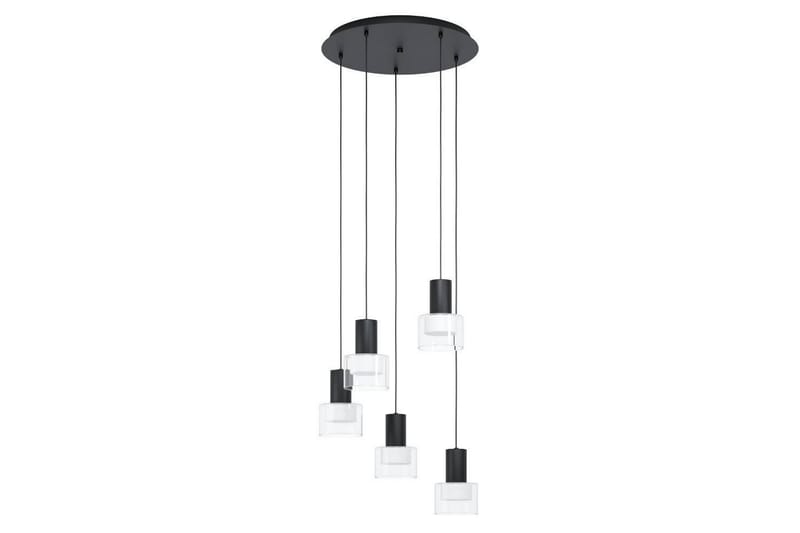 Takpendel Eglo Molineros Svart/Transparent Rondell med 5 Lampor - Belysning - Lampor & belysning inomhus - Fönsterlampa