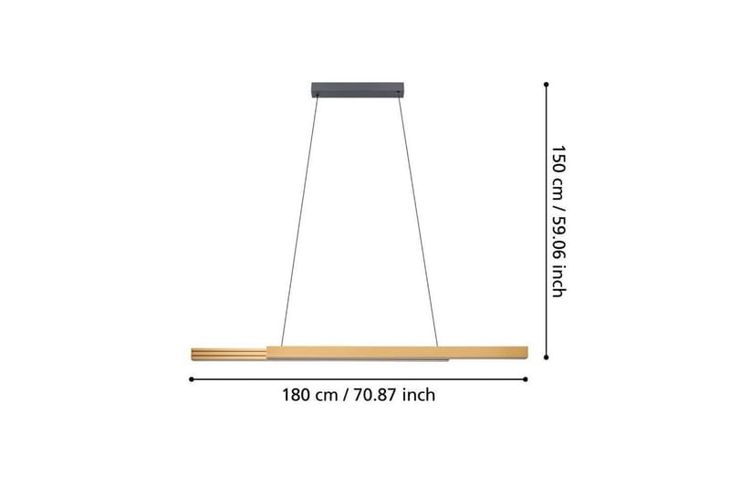 Takpendel Eglo Montebuono Brun - Belysning - Lampor & belysning inomhus - Fönsterlampa
