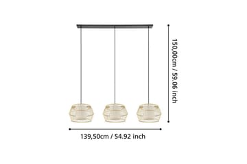 Takpendel Eglo Monterroso Natur med 3 Lampor - Belysning - Lampor & belysning inomhus - Fönsterlampa