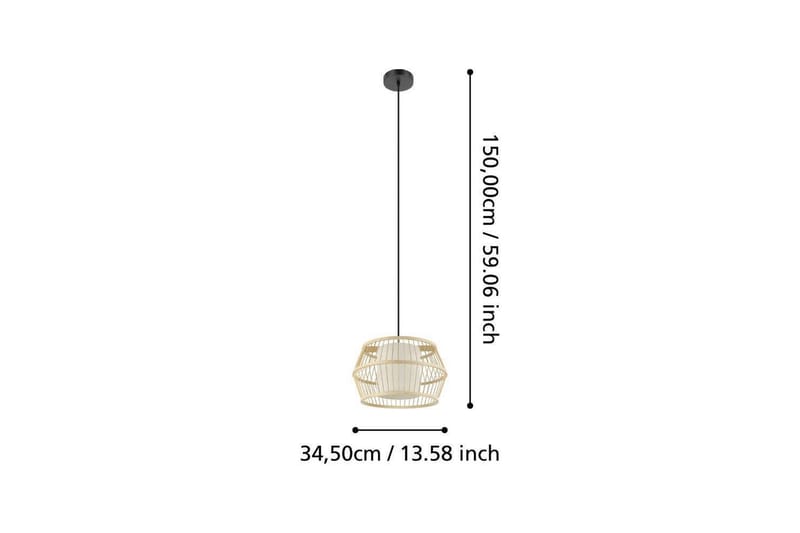 Takpendel Eglo Monterroso Natur - Belysning - Lampor & belysning inomhus - Fönsterlampa