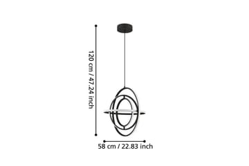 Takpendel Eglo Retornio Svart/Vit 58 cm - 58 cm - Belysning - Lampor & belysning inomhus - Fönsterlampa
