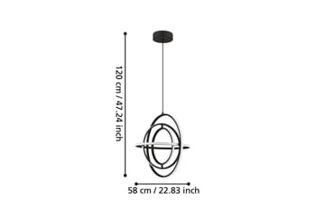 Takpendel Eglo Retornio Svart/Vit 58 cm - 58 cm - Belysning - Lampor & belysning inomhus - Fönsterlampa