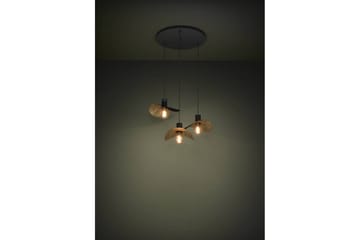 Takpendel Eglo Saceda Svart/Guld Rondell med 3 Lampor - Belysning - Lampor & belysning inomhus - Fönsterlampa
