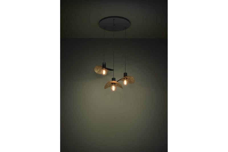 Takpendel Eglo Saceda Svart/Guld Rondell med 3 Lampor - Belysning - Lampor & belysning inomhus - Fönsterlampa