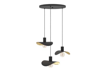 Takpendel Eglo Saceda Svart/Guld Rondell med 3 Lampor - Belysning - Lampor & belysning inomhus - Fönsterlampa