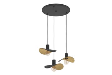 Takpendel Eglo Saceda Svart/Guld Rondell med 3 Lampor - Belysning - Lampor & belysning inomhus - Fönsterlampa