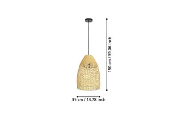 Takpendel Eglo Sambucona Trä/Svart 35 cm - 35 cm - Belysning - Lampor & belysning inomhus - Fönsterlampa