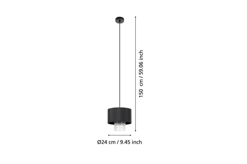 Takpendel Eglo Sapuara Svart Kristall - Belysning - Lampor & belysning inomhus - Fönsterlampa