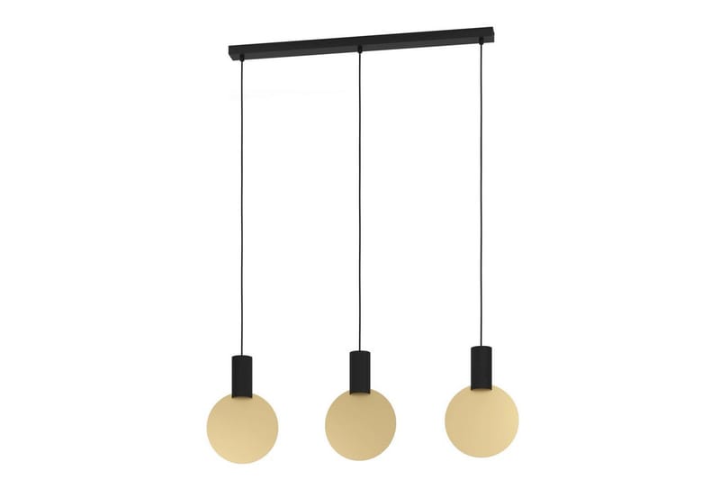 Takpendel Eglo Sarona med 3 Lampor, Svart/Guld