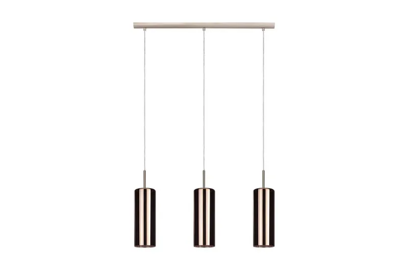 Takpendel Eglo Selvino med 3 Lampor Nickel-Matt Kopparfärgad, Koppar