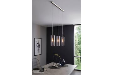 Takpendel Eglo Selvino med 3 Lampor Nickel-Matt Svart-Transparent - Svart - Belysning - Lampor & belysning inomhus - Fönsterlampa