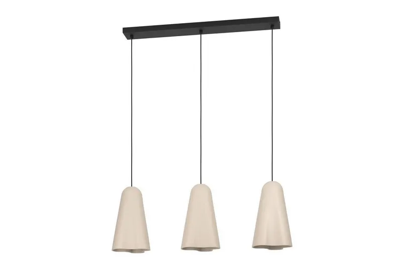 Takpendel Eglo Tolleric Sand/Svart med 3 Lampor