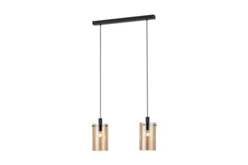 Takpendel Eglo Polverara Svart/Amber 2 Lampor - 2 Lampor - Belysning - Lampor & belysning inomhus - Fönsterlampa