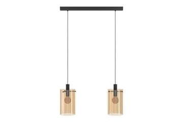 Takpendel Eglo Polverara Svart/Amber 2 Lampor - 2 Lampor - Belysning - Lampor & belysning inomhus - Fönsterlampa